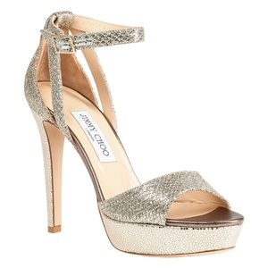 Jimmy Choo Gold Sandals